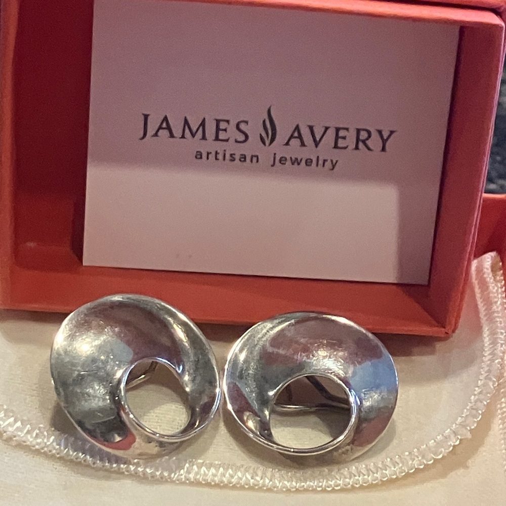 James Avery Polished Sterling Silver Sculptural pierced retired gorgeous - Picture 4 of 4